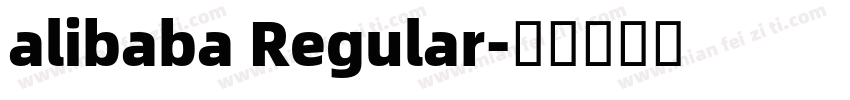 alibaba Regular字体转换